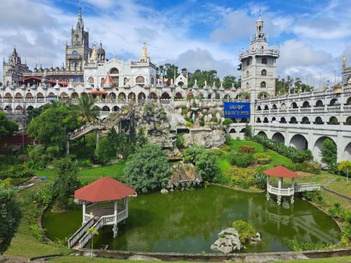 Simala Church in Cebu and Pond